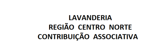LAVANDERIA – REGIÃO  CENTRO  NORTE- CONTRIBUIÇÃO  ASSOCIATIVA